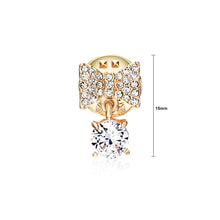 Load image into Gallery viewer, Golden Butterfly Ribbon Cubic Zircon Brooch