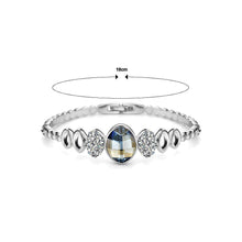 Load image into Gallery viewer, Elegant Blue Crystal Bangle