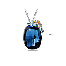 Load image into Gallery viewer, Elegant Blue Austrian Element Crystal Pendant with 46cm Necklace