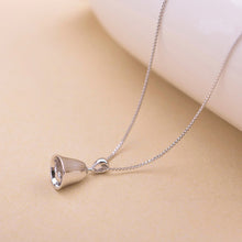 Load image into Gallery viewer, 925 Sterling Silver Small Bell with 45cm Necklace