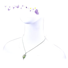 Load image into Gallery viewer, Lovely Parrot Pendant with Fluorescence Green Austrian Element Crystal and Necklace