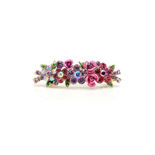 Load image into Gallery viewer, Sweet Red Crystal Flower Hair Clips