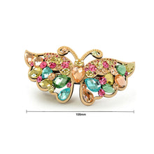 Load image into Gallery viewer, Colorful Crystal Butterfly Hair Clips