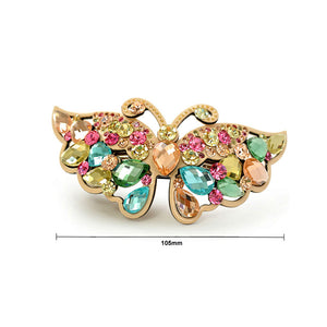 Colorful Crystal Butterfly Hair Clips