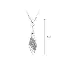 Load image into Gallery viewer, 925 Sterling Silver Pendant with White Cubic Zircon and Necklace