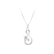 Load image into Gallery viewer, 925 Sterling Silver Flower Pendant with Necklace