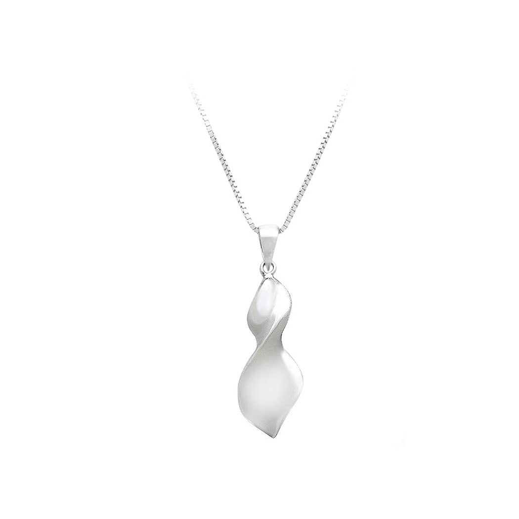 925 Sterling Silver Leaf Pendant with Necklace