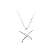 Load image into Gallery viewer, 925 Sterling Silver Starfish Pendant with Necklace