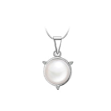 Load image into Gallery viewer, Elegant 925 Sterling Silver Pendant with Freshwater Cultured Pearl and Necklace
