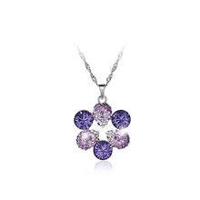 Load image into Gallery viewer, Elegant Pendant with Purple Austrian Element Crystal and Necklaces
