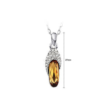 Load image into Gallery viewer, Fashion Slipper Pendant with Champagne Austrian Element Crystal and Necklaces