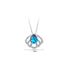 Load image into Gallery viewer, Elegant Pendant with Blue Austrian Element Crystal and Necklaces