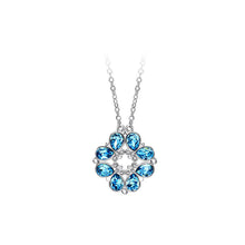 Load image into Gallery viewer, Elegant Pendant with Blue Austrian Element Crystal and Necklaces