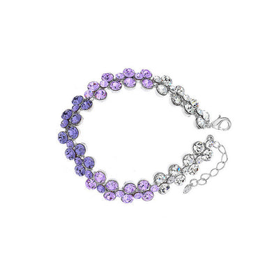 Elegant Purple Austrian Element Crystal Bracelet