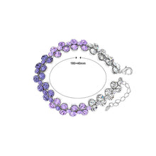 Load image into Gallery viewer, Elegant Purple Austrian Element Crystal Bracelet