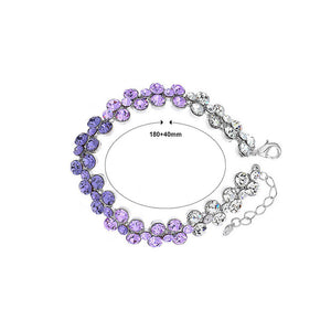 Elegant Purple Austrian Element Crystal Bracelet