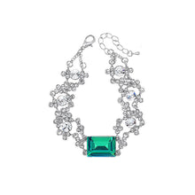 Load image into Gallery viewer, Elegant Green Austrian Element Crystal Bracelet