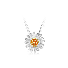Load image into Gallery viewer, Chinese Style 925 Sterling Silver Daisy Pendant with Necklace