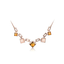 Load image into Gallery viewer, Simple Bohemian with Champagne Gold Cubic Zircon Necklace