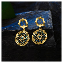 Load image into Gallery viewer, Fashion Earrings with Blue Fashion Peal