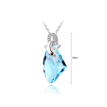 Load image into Gallery viewer, Lovely Dolphin Pendants with Blue Austria Element Crystal and Necklace