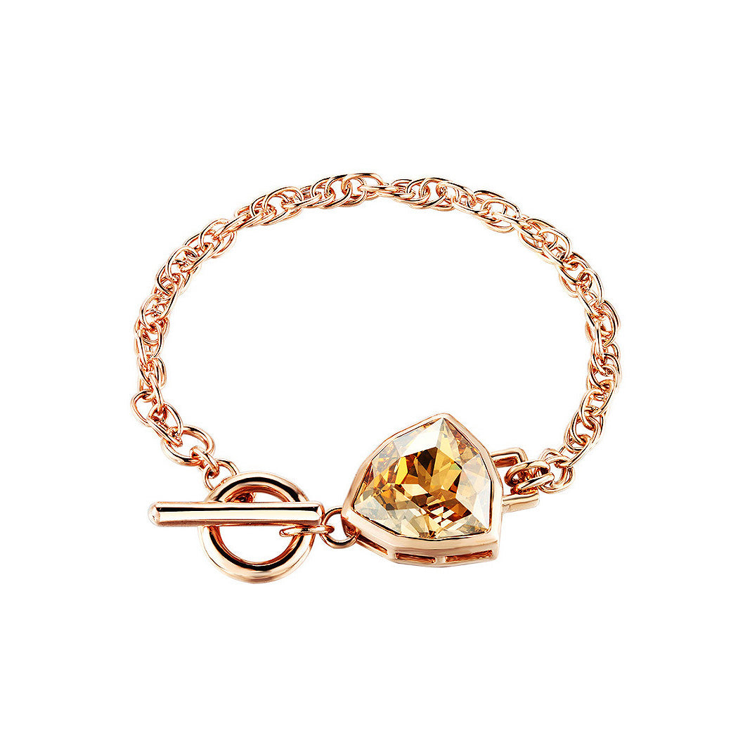 Fashion Champagne Gold Austrian Elements Crystal Bracelet