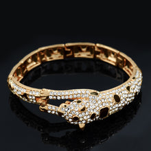 Load image into Gallery viewer, Individual Cheetah Bang with White Austrian Element Crystals