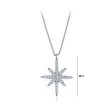 Load image into Gallery viewer, Fashion 925 Silver Star Pendant with White Cubic Zircon and Necklace