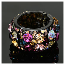Load image into Gallery viewer, Simple Round Hairpin with Colored Austrian Element Crystals