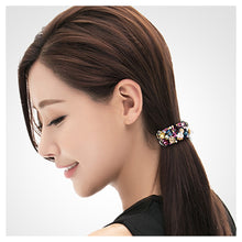 Load image into Gallery viewer, Simple Round Hairpin with Colored Austrian Element Crystals