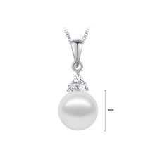 Load image into Gallery viewer, 925 Sterling Silver Pendant with Freshwater Cultured Pearl and Necklace