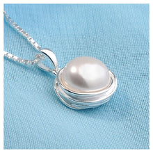 Load image into Gallery viewer, 925 Sterlingsilver Pendant with Fashion Pearl and Necklace