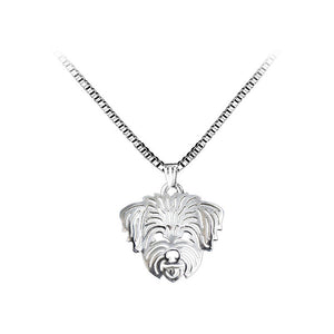 Fashion Puppy Pendant with Necklace