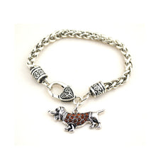 Load image into Gallery viewer, Fashion Puppy Bracelet with Brown Austrian Element Crystal