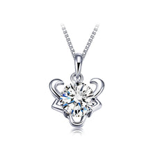 Load image into Gallery viewer, 925 Sterling Silver Twelve Horoscope Taurus Pendant with White Cubic Zircon and Necklace