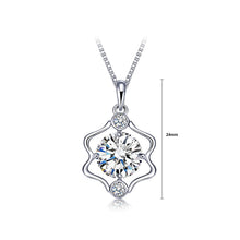 Load image into Gallery viewer, 925 Sterling Silver Twelve Horoscope Gemini Pendant with White Cubic Zircon and Necklace