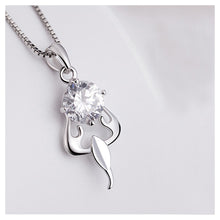 Load image into Gallery viewer, 925 Sterling Silver Twelve Horoscope Scorpio Pendant with White Cubic Zircon and Necklace