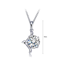 Load image into Gallery viewer, 925 Sterling Silver Twelve Horoscope Sagittarius Pendant with Cubic Zircon and Necklace