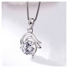 Load image into Gallery viewer, 925 Sterling Silver Twelve Horoscope Capricorn Pendant with Cubic Zircon and Necklace