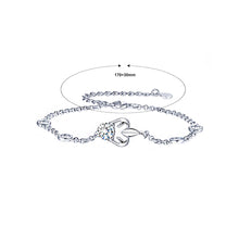 Load image into Gallery viewer, 925 Sterling Silver Twelve Horoscope Scorpio Bracelet with White Cubic Zircon