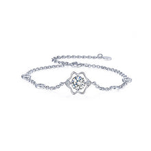 Load image into Gallery viewer, 925 Sterling Silver Twelve Horoscope Gemini Bracelet with White Cubic Zircon