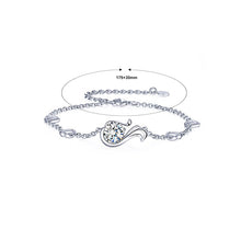 Load image into Gallery viewer, 925 Sterling Silver Twelve Horoscope Virgo Bracelet with White Cubic Zircon