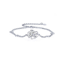Load image into Gallery viewer, 925 Sterling Silver Twelve Horoscope Leo Bracelet with White Cubic Zircon