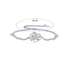 Load image into Gallery viewer, 925 Sterling Silver Twelve Horoscope Leo Bracelet with White Cubic Zircon