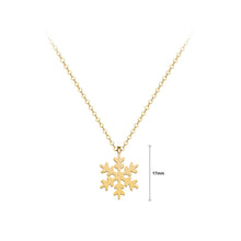 Load image into Gallery viewer, Flashing Snowflakes Pendant with Necklace