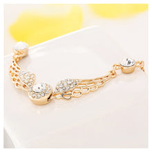 Load image into Gallery viewer, Fashion Angel Wings Bracelet with White Austrian Element Crystal