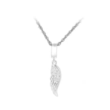 Load image into Gallery viewer, 925 Sterling Silver Angel Wing Pendant with Necklace - Glamorousky