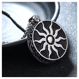 Fashion Sun God Stainless Steel Pendant with Necklace
