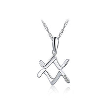 Load image into Gallery viewer, 925 Sterling Silver Constellation Aquarius Pendant with Necklace
