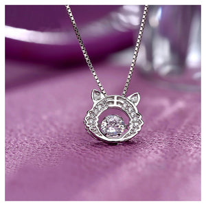 925 Sterling Silver Zodiac Tiger Pendant with Necklace